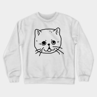 sad cat Crewneck Sweatshirt